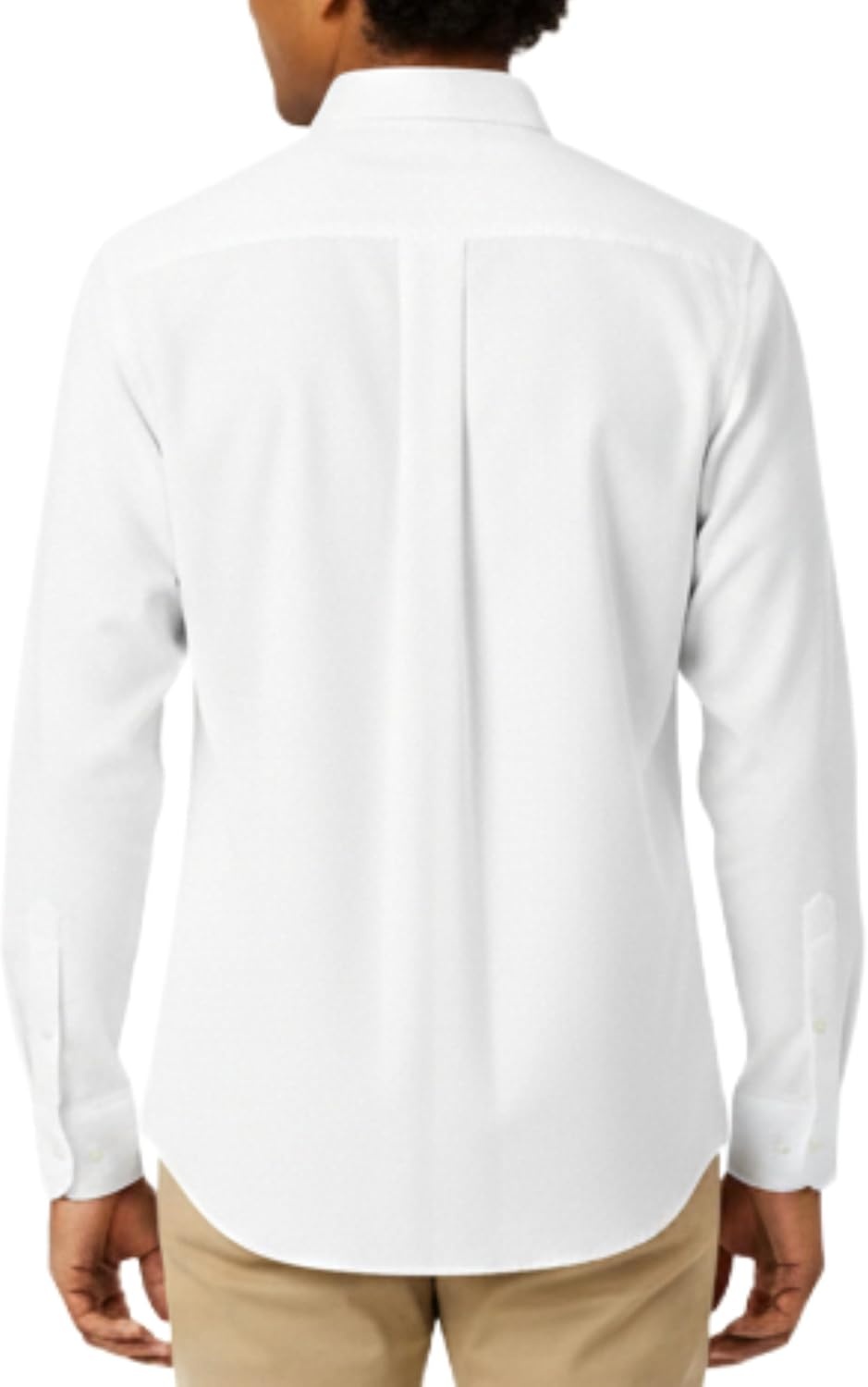 image:imageFrench Toast Young Mens Expandable Collar Button Up Shirt with Long SleevesWhite