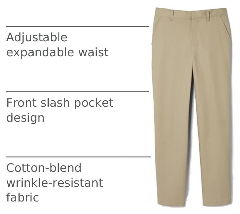 image:imageFrench Toast Young Mens Relaxed Fit Twill Chino PantKhaki Beige