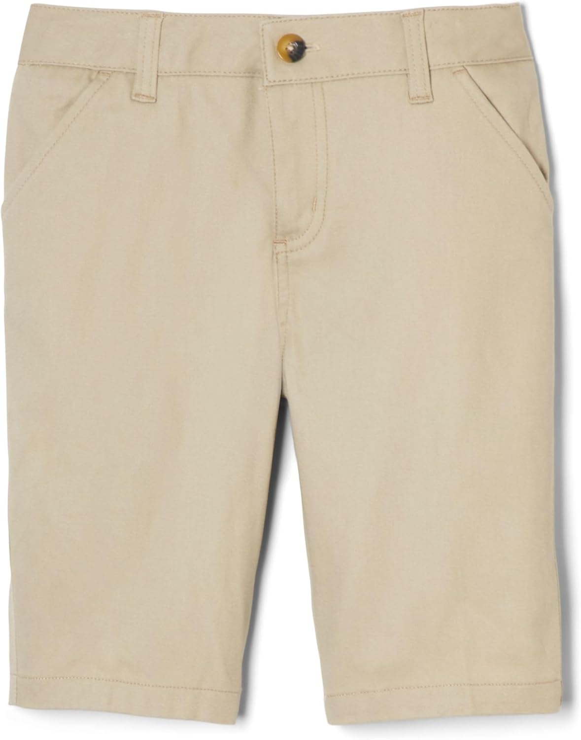image:imageFrench Toast Young Womens Juniors Stretch Twill Bermuda ShortsBeige