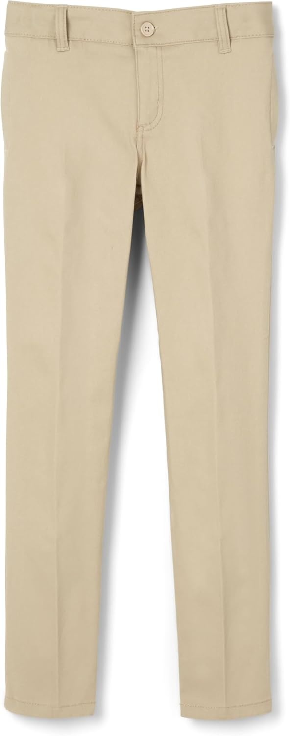 image:imageFrench Toast Young Womens Slim Fit Stretch Twill PantKhaki