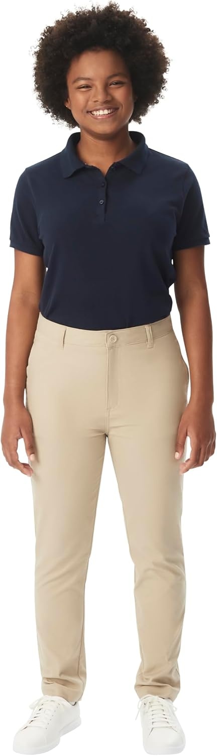 image:imageFrench Toast Young Womens Slim Fit Stretch Twill PantKhaki
