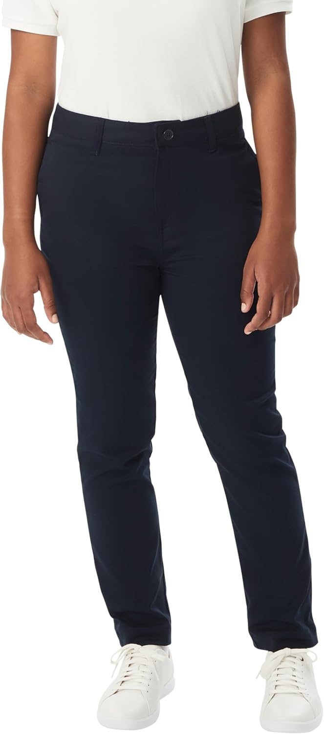 image:imageFrench Toast Young Womens Slim Fit Stretch Twill PantNavy