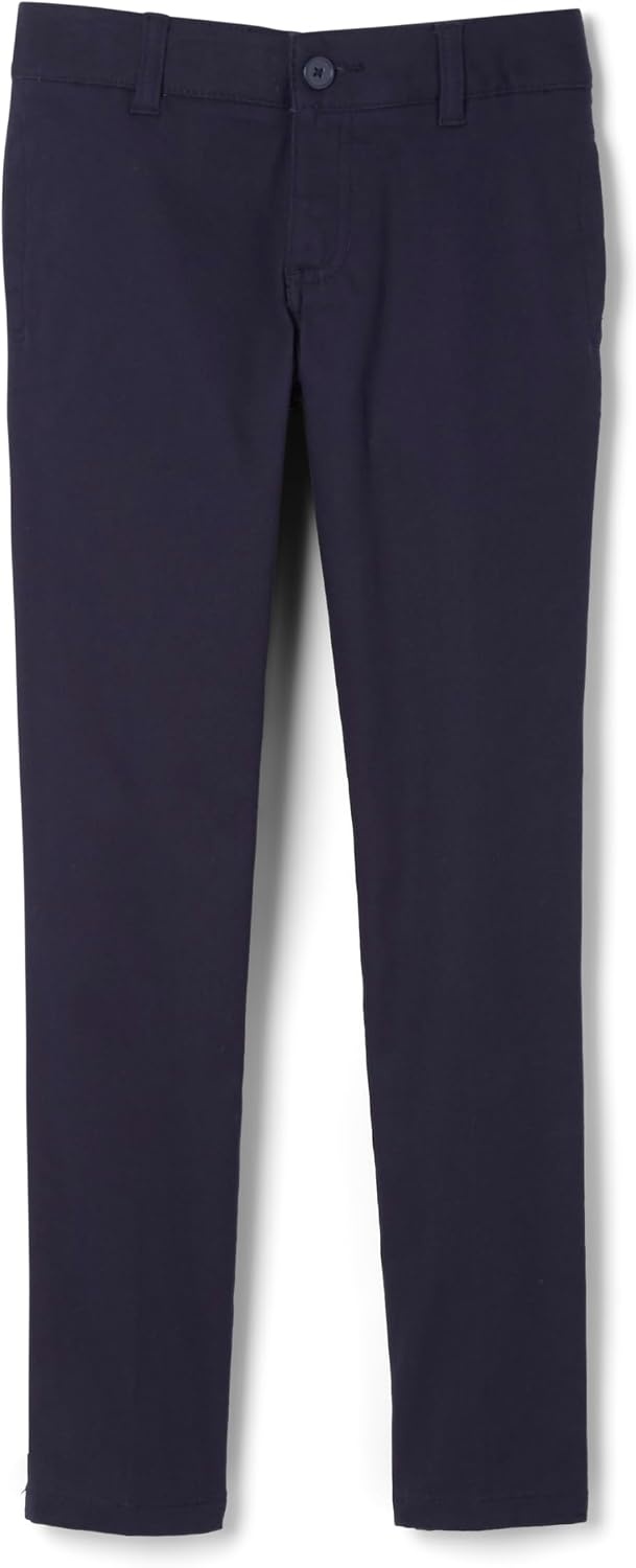 image:imageFrench Toast Young Womens Slim Fit Stretch Twill PantNavy