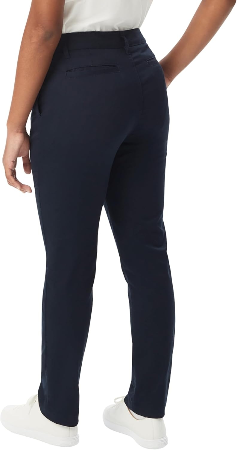 image:imageFrench Toast Young Womens Slim Fit Stretch Twill PantNavy