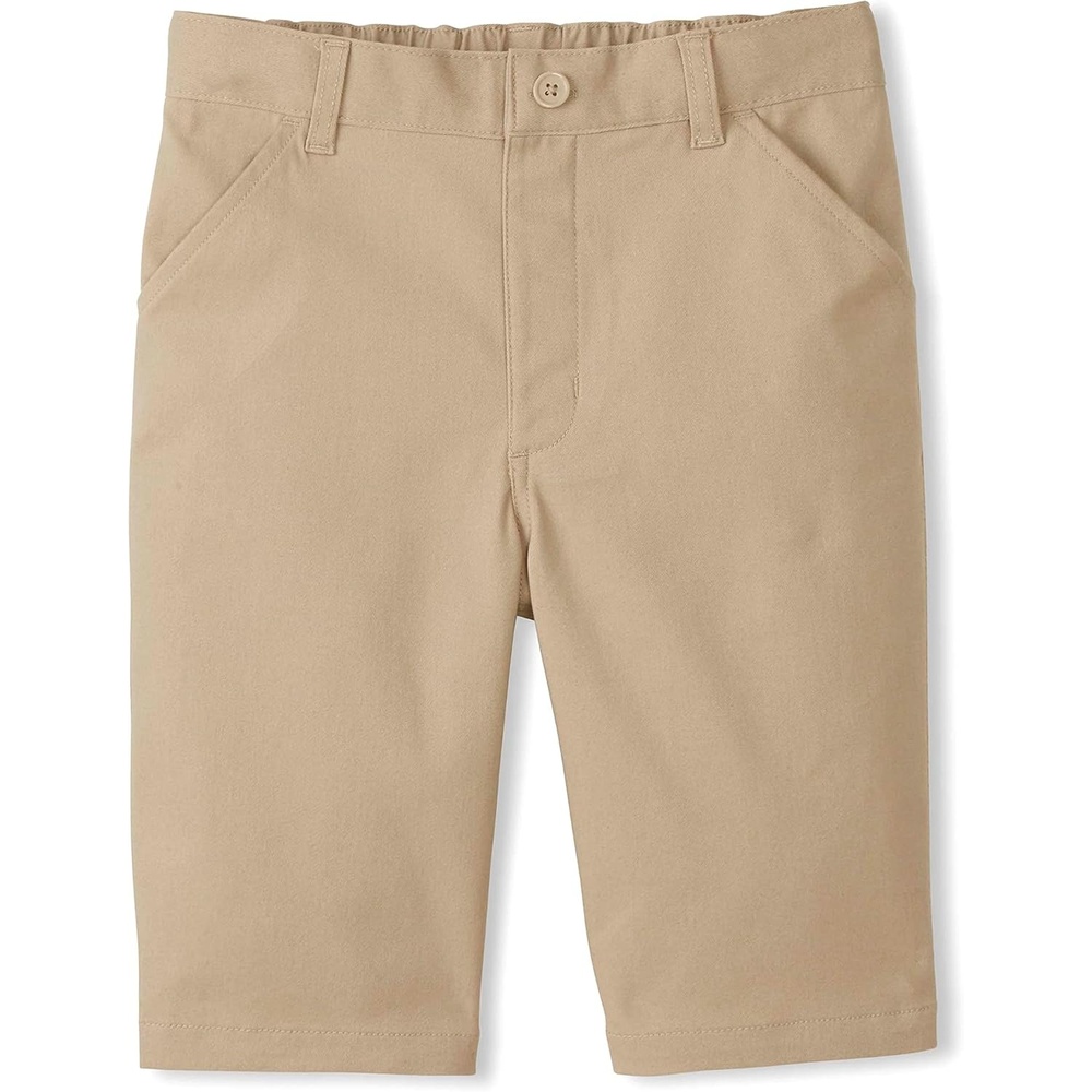 image:imageFrench Toast Girls Adaptive Bermuda Shorts with Hook and Loop ClosureKhaki New