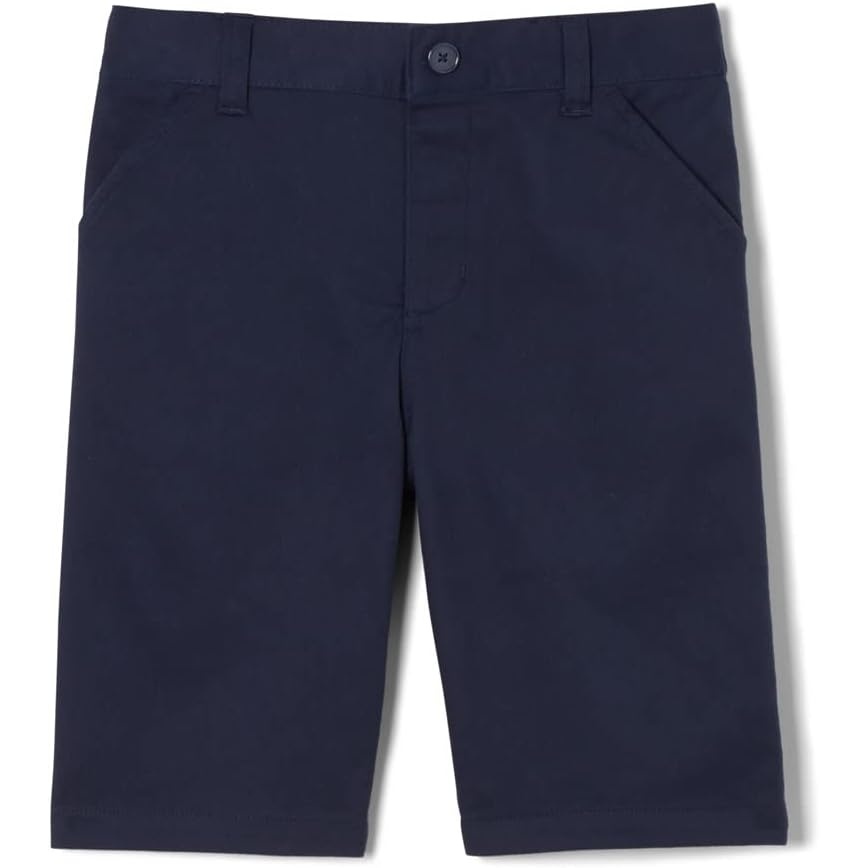 image:imageFrench Toast Girls Adaptive Bermuda Shorts with Hook and Loop ClosureNavy