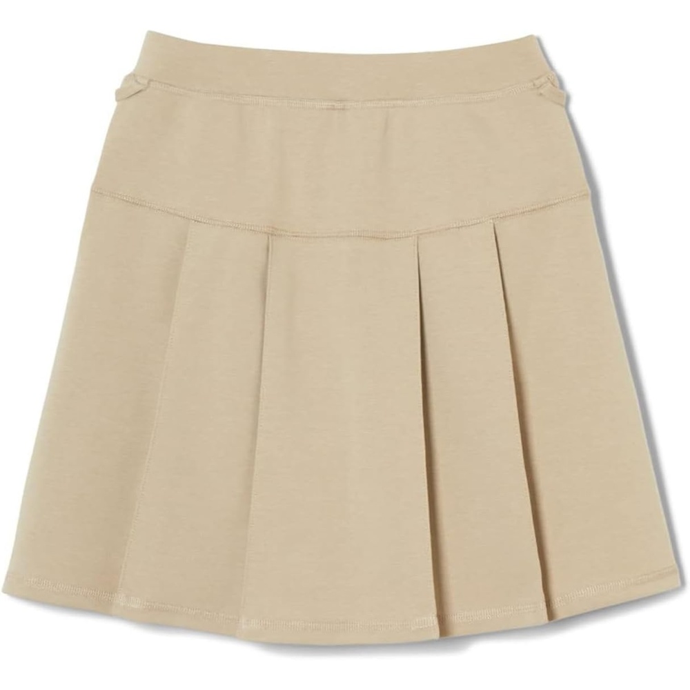 image:imageFrench Toast Girls Adaptive Pleated Ponte Scooter Skirt with PullUp Lift LoopsKhaki