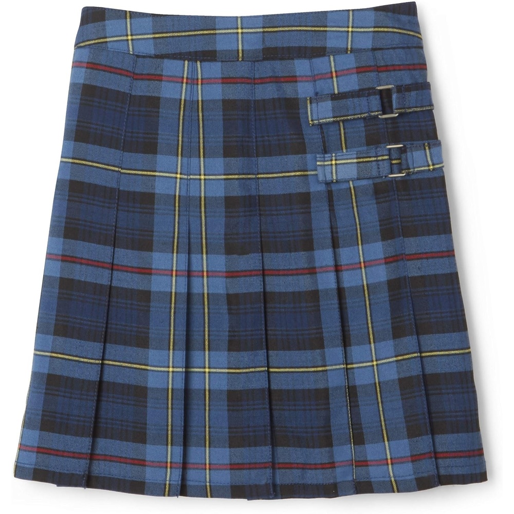 image:imageFrench Toast Girls Plaid Adjustable Waist PleatedFront Twotab ScooterBlue Red Plaid
