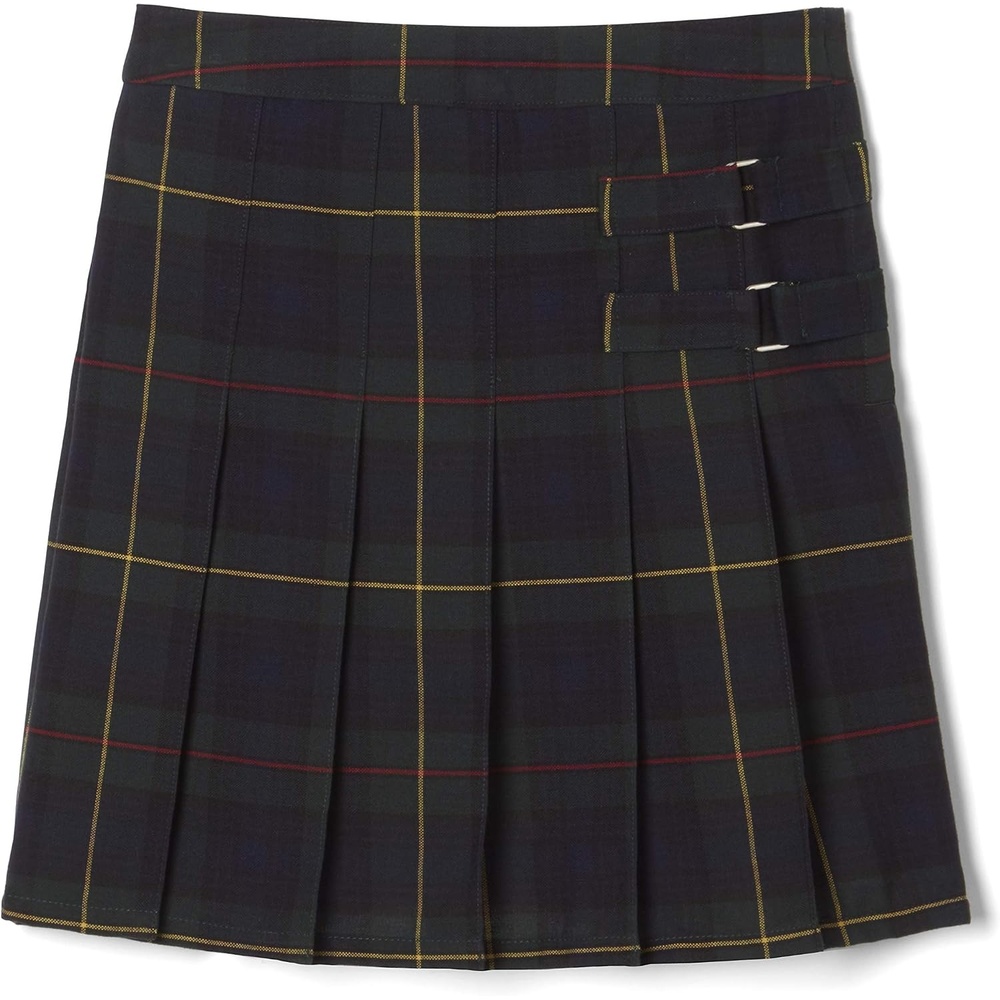 image:imageFrench Toast Girls Plaid Adjustable Waist PleatedFront Twotab ScooterGreen Plaid