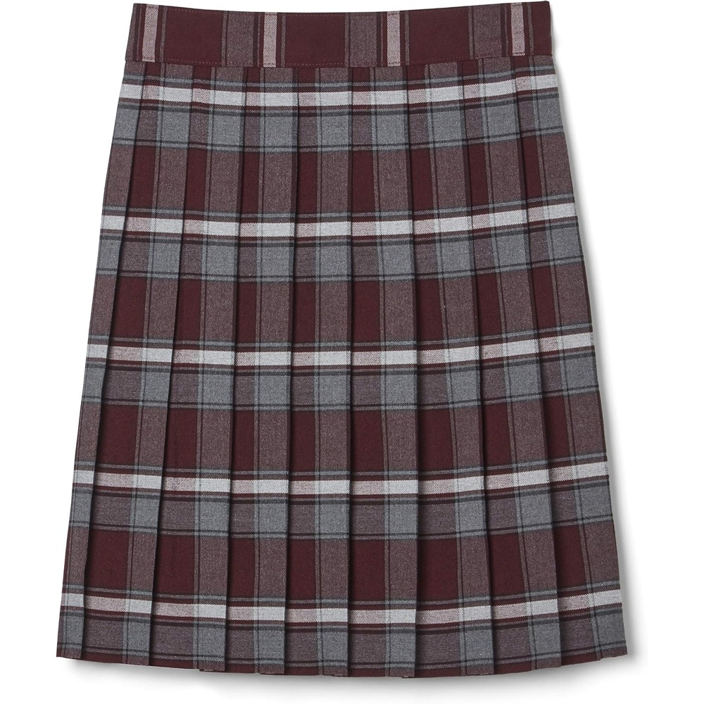 image:imageFrench Toast Girls Plaid Pleated SkirtBurgundy Plaid