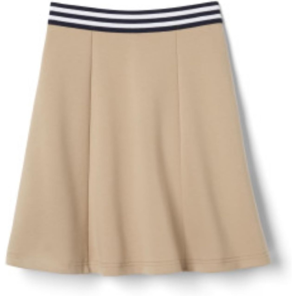 image:imageFrench Toast Girls Stretch Contrast Waistband Scooter School Uniform SkirtKhaki