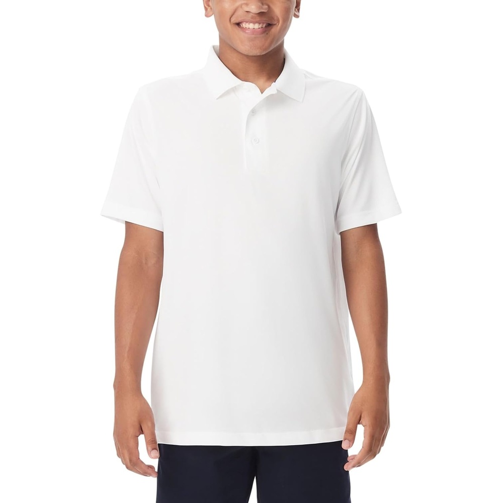 image:imageFrench Toast Mens Moisture Wicking Short Sleeve Sport PoloWhite