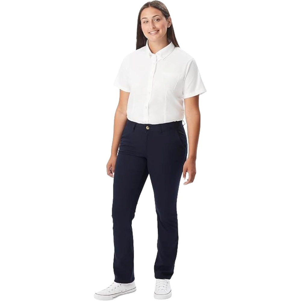 image:imageFrench Toast Womens Straight Fit Stretch Twill Uniform PantNavy