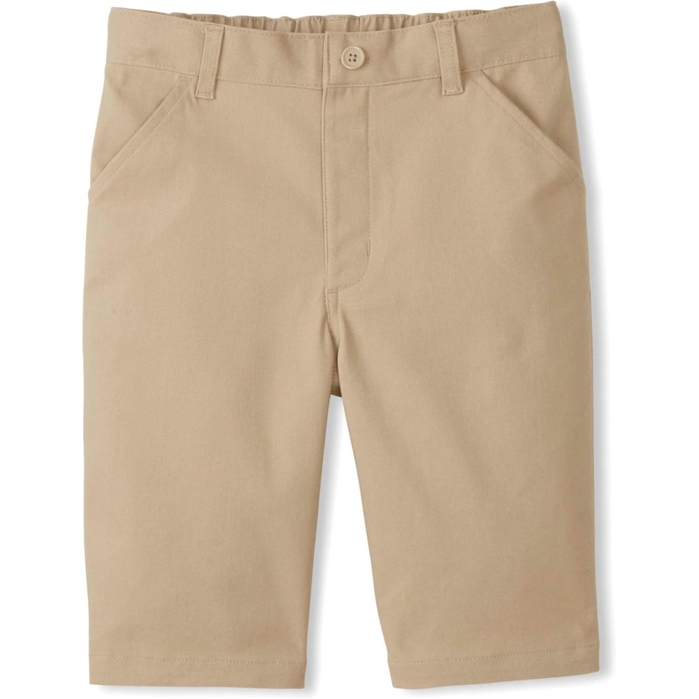image:imageFrench Toast Womens and Teens Adaptive Stretch Twill Bermuda ShortKhaki