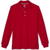 image:imageFrench Toast Boys Pique Polo School Uniform Shirt with Long Sleeves for Boys and GirlsRed