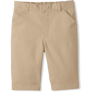 French Toast Girls Adaptive Bermuda Shorts with Hook and Loop Closure(Khaki (New))