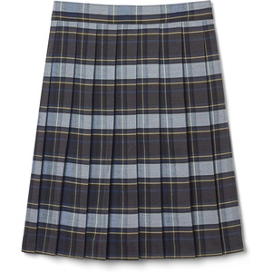 French Toast Girls’ Plaid Pleated Skirt(Blue & Gold Plaid)
