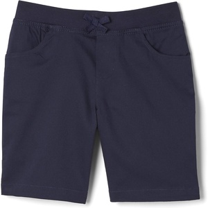 French Toast Girls’ Pull-On Bow Front Shorts(Navy)