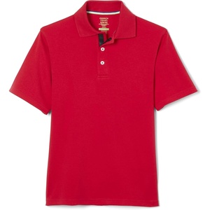 French Toast Kids’ Adaptive Short Sleeve Polo Shirt(Red)