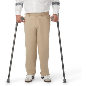 French Toast Men’s Adaptive Relaxed Fit Stretch Twill Pant(Khaki)