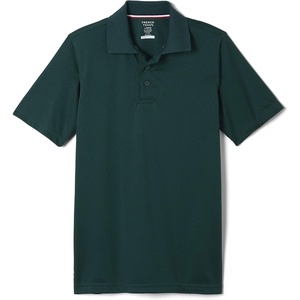 French Toast Men’s Moisture Wicking Short Sleeve Sport Polo(Hunter Green)