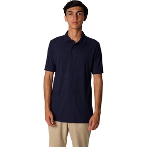 French Toast Men’s Moisture Wicking Short Sleeve Sport Polo(Navy)