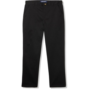 French Toast Men’s Straight Fit Stretch Twill Chino Pant(Black)