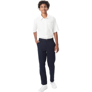 French Toast Men’s Straight Fit Stretch Twill Chino Pant(Navy)