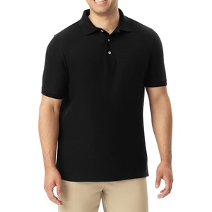 French Toast Unisex Adult Pique Polo (Standard & Husky)(Black)