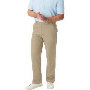French Toast Young Men’s Relaxed Fit Twill Chino Pant(Khaki Beige)